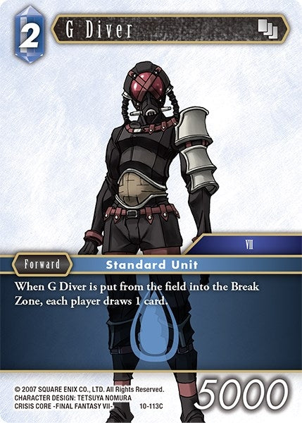 Image for G Diver (Opus X) (10-113C) - Final Fantasy TCG