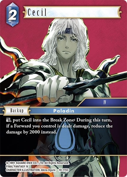 Image for Cecil (Opus X) (10-115C) - Final Fantasy TCG