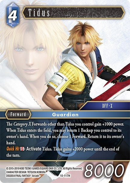 Image for Tidus (Opus X) (10-117H) - Final Fantasy TCG