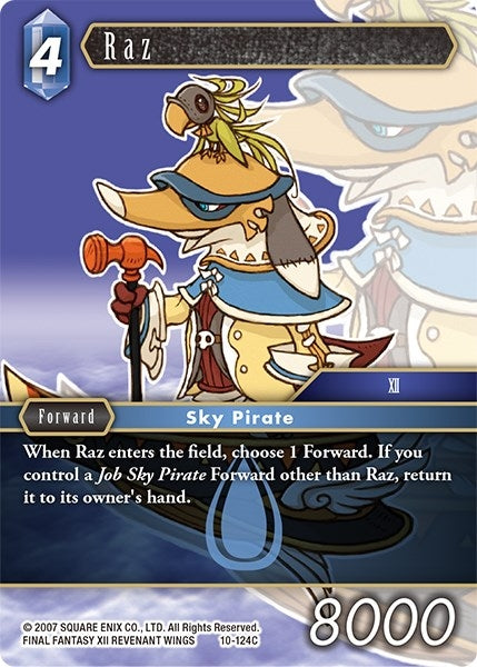 Image for Raz (Opus X) (10-124C) - Final Fantasy TCG