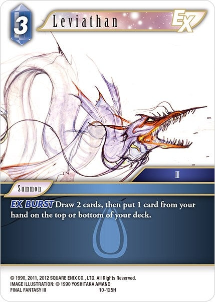 Image for Leviathan EX (Opus X) (10-125H) - Final Fantasy TCG