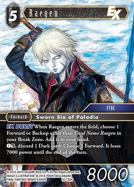 Image for Raegen EX (Opus X) (10-130H) - Final Fantasy TCG