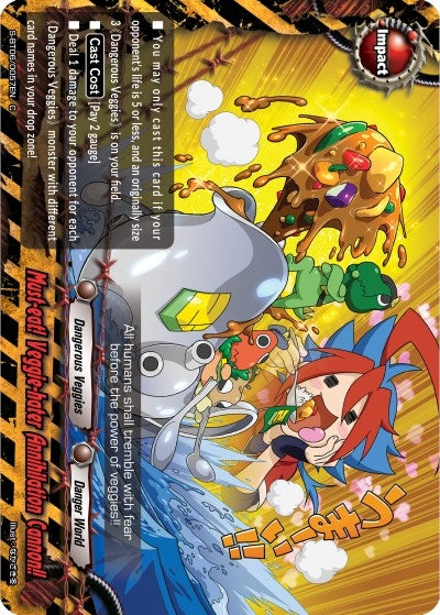 Image for Must-eat! Veggie-hater Annihilation? Cannon!! (Soaring Superior Deity Dragon) (S-BT06/0057EN) - Future Card BuddyFight