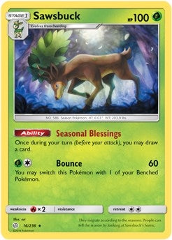 Image for Sawsbuck - 16/236 (Prerelease Kit Exclusive) (Deck Exclusives) (016/236) - Pokemon