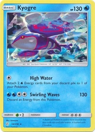Image for Kyogre - 53/236 (Cracked Ice Holo) (Deck Exclusives) (053/236) - Pokemon
