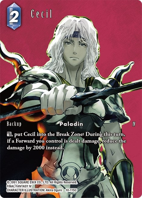 Image for Cecil (Full Art) (Opus X) (10-115C) - Final Fantasy TCG