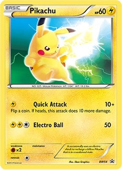 Image for Pikachu - BW54 (Black and White Promos) (BW54) - Pokemon