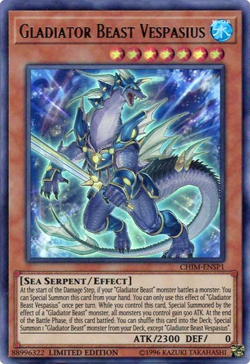 Image for Gladiator Beast Vespasius (CHIM-ENSP1) (Chaos Impact) (CHIM-ENSP1) - YuGiOh