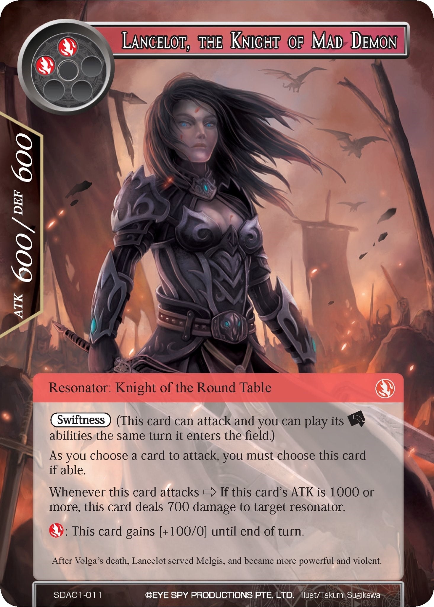 Image for Lancelot, the Knight of Mad Demon (Alice Origin Starter Deck) (SDAO1-011) - Force of Will