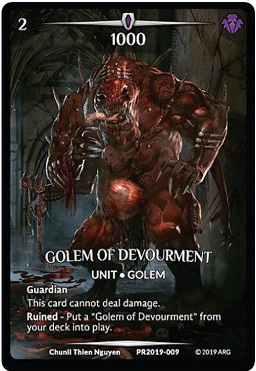 Image for Golem of Devourment (Full Art) (Argent Saga Promos) (PR2019-009) - Argent Saga TCG
