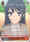 Image for Irreplaceable Existence, Mai Sakurajima (Rascal Does Not Dream of Bunny Girl Senpai) (SBY/W64-E053 RR) - Weiss Schwarz