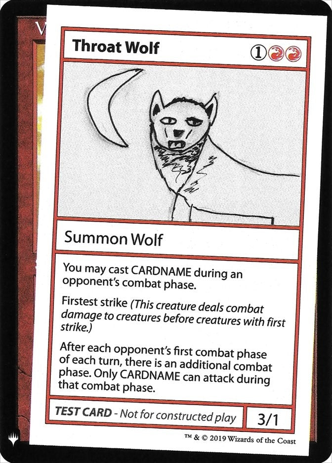 Image for Throat Wolf (Mystery Booster: Convention Edition Exclusives) - Magic: The Gathering