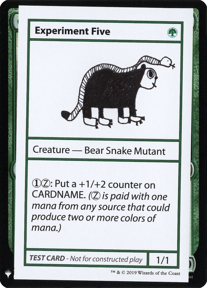 Image for Experiment Five (Mystery Booster: Convention Edition Exclusives) - Magic: The Gathering