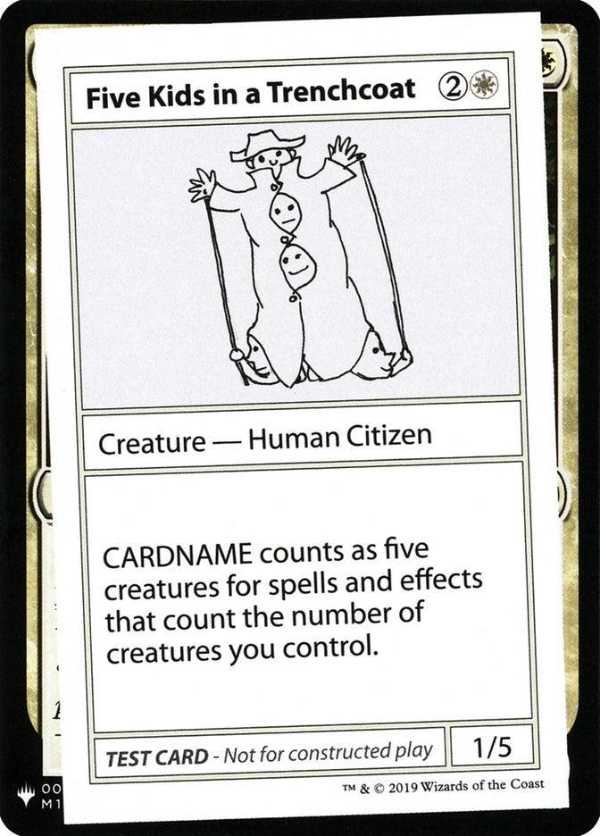 Image for Five Kids in a Trenchcoat (Mystery Booster: Convention Edition Exclusives) - Magic: The Gathering