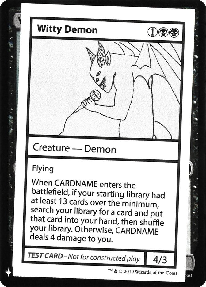Image for Witty Demon (Mystery Booster: Convention Edition Exclusives) - Magic: The Gathering