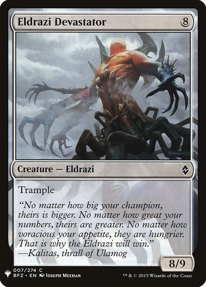 Image for Eldrazi Devastator (The List Reprints) (7) - Magic: The Gathering