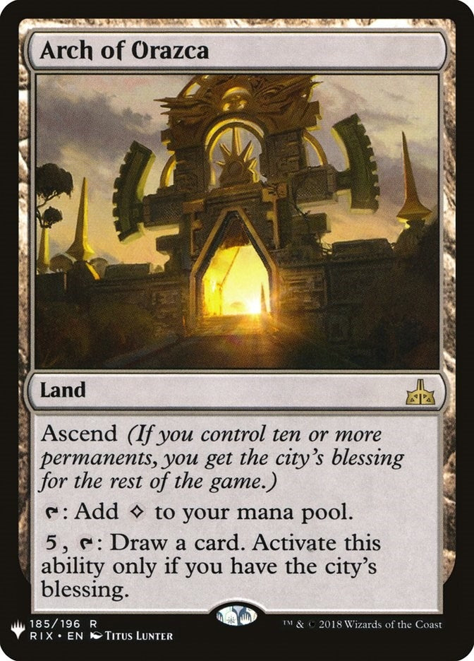Image for Arch of Orazca (The List Reprints) (185) - Magic: The Gathering