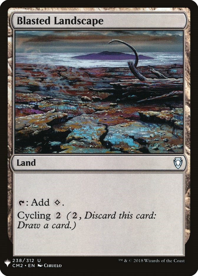 Image for Blasted Landscape (The List Reprints) (238) - Magic: The Gathering
