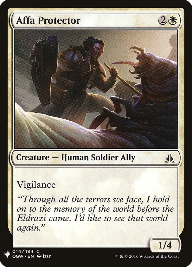 Image for Affa Protector (The List Reprints) (14) - Magic: The Gathering
