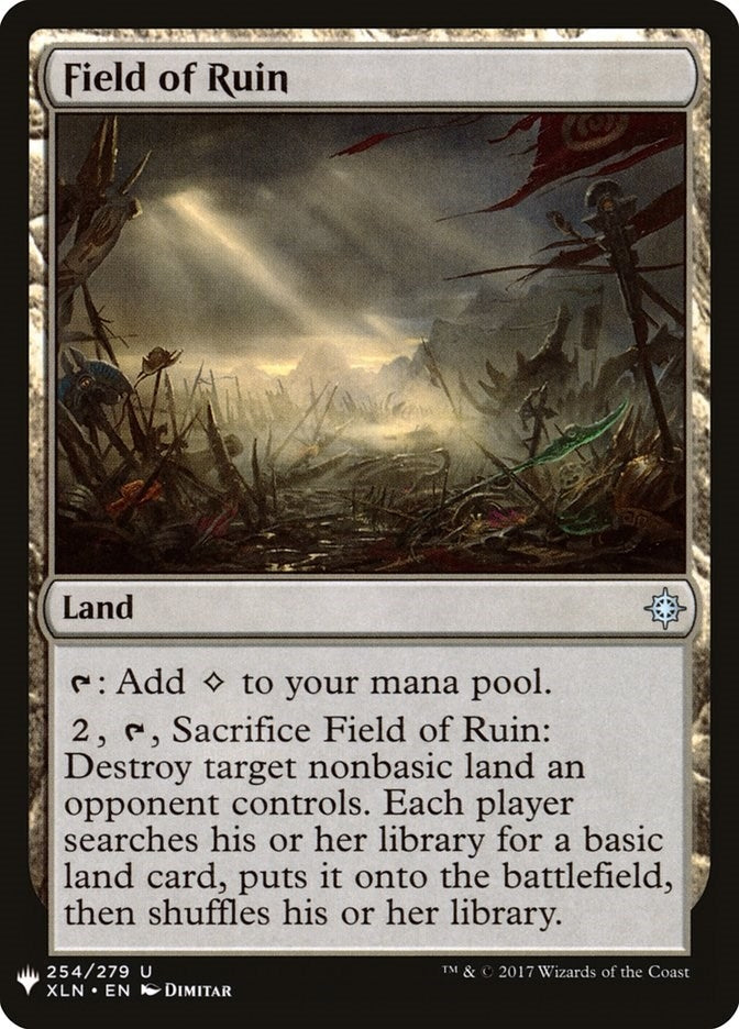 Image for Field of Ruin (The List Reprints) (254) - Magic: The Gathering