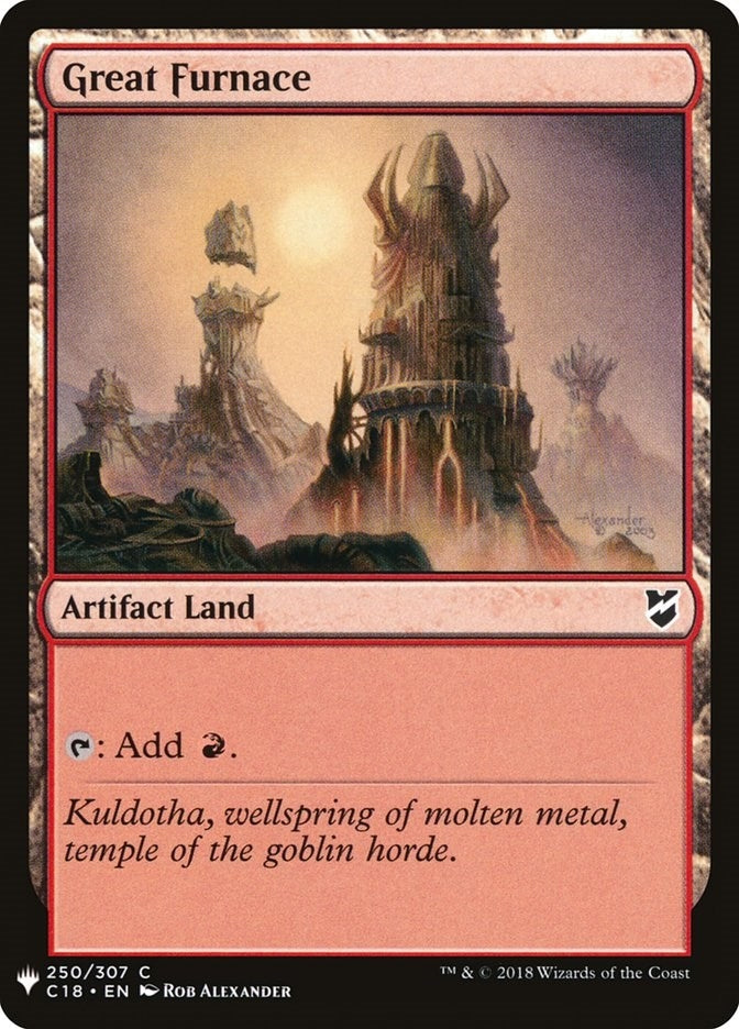 Image for Great Furnace (C18) (The List Reprints) (250) - Magic: The Gathering