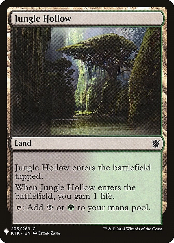 Image for Jungle Hollow (The List Reprints) (235) - Magic: The Gathering