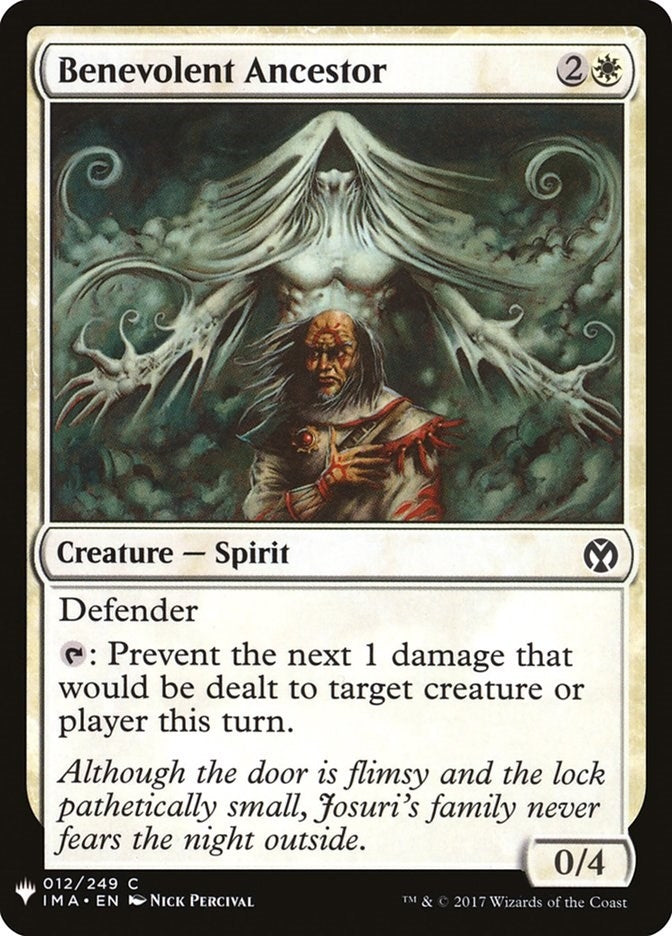 Image for Benevolent Ancestor (The List Reprints) (12) - Magic: The Gathering