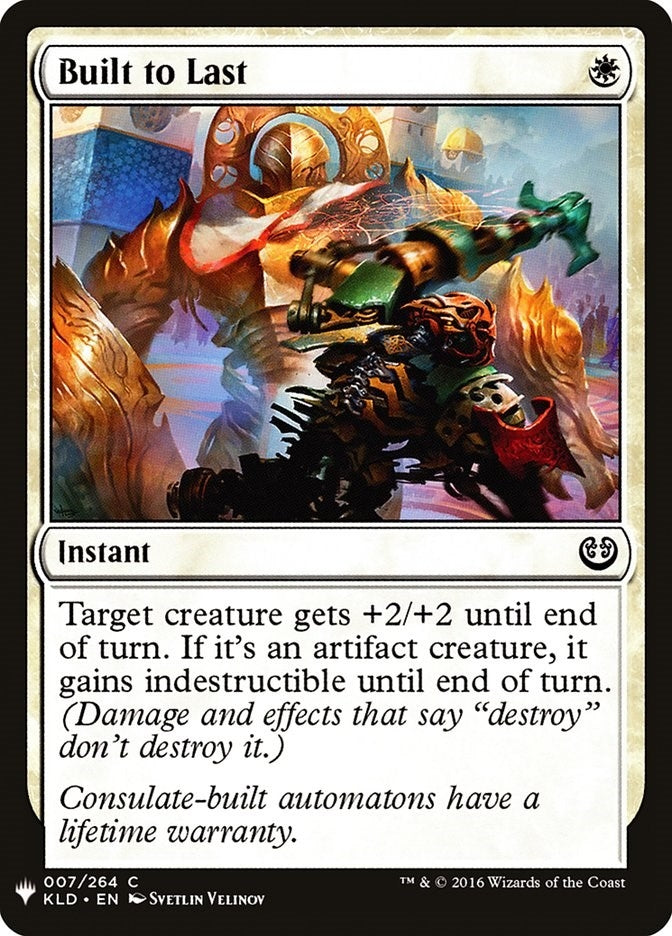 Image for Built to Last (The List Reprints) (7) - Magic: The Gathering