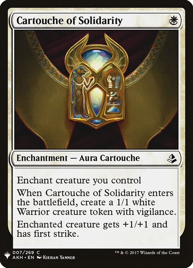 Image for Cartouche of Solidarity (The List Reprints) (7) - Magic: The Gathering