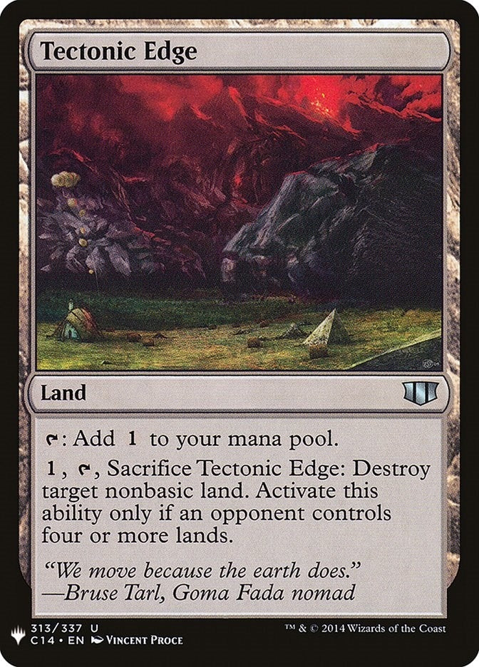 Image for Tectonic Edge (The List Reprints) (313) - Magic: The Gathering
