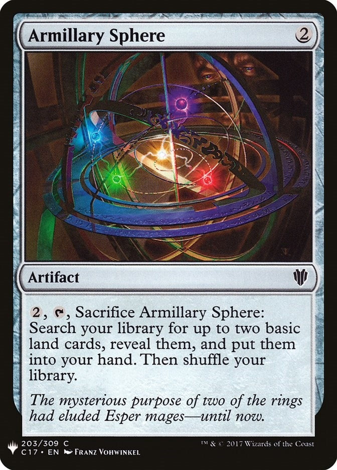 Image for Armillary Sphere (The List Reprints) (203) - Magic: The Gathering