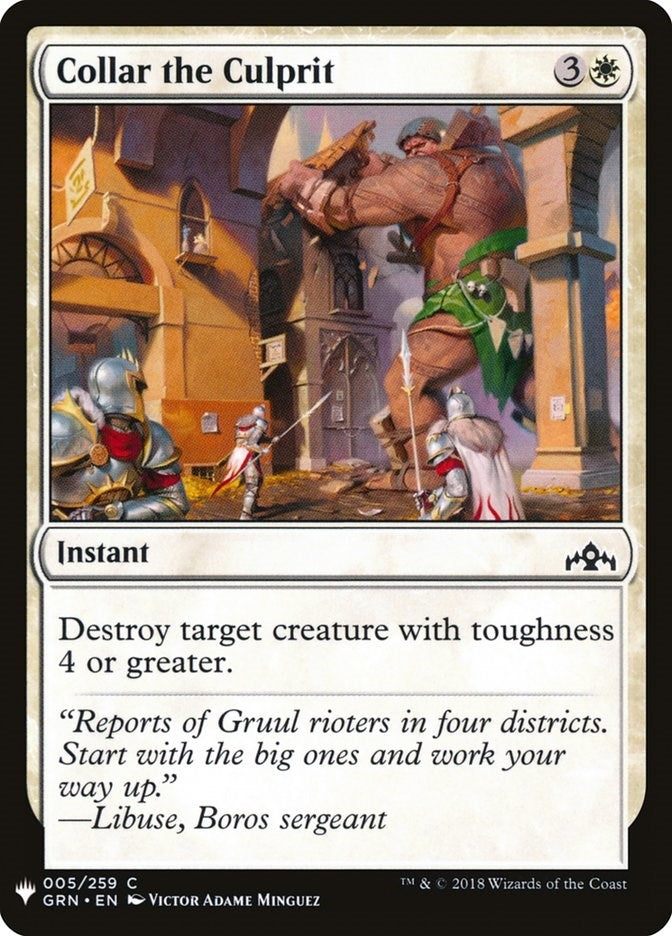 Image for Collar the Culprit (The List Reprints) (5) - Magic: The Gathering