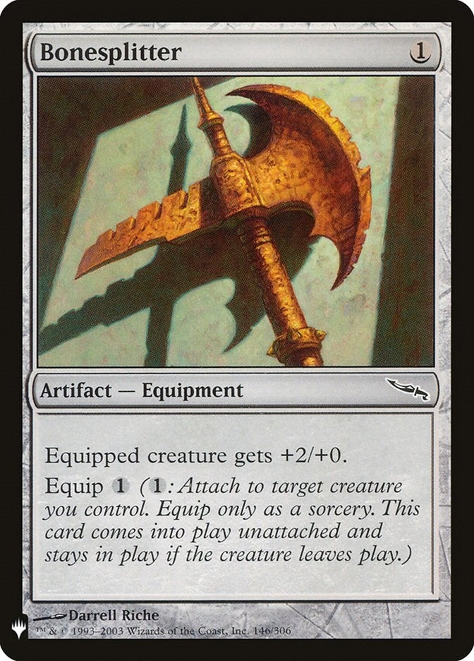 Image for Bonesplitter (The List Reprints) (146) - Magic: The Gathering