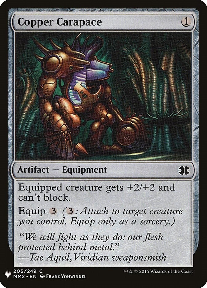 Image for Copper Carapace (The List Reprints) (205) - Magic: The Gathering