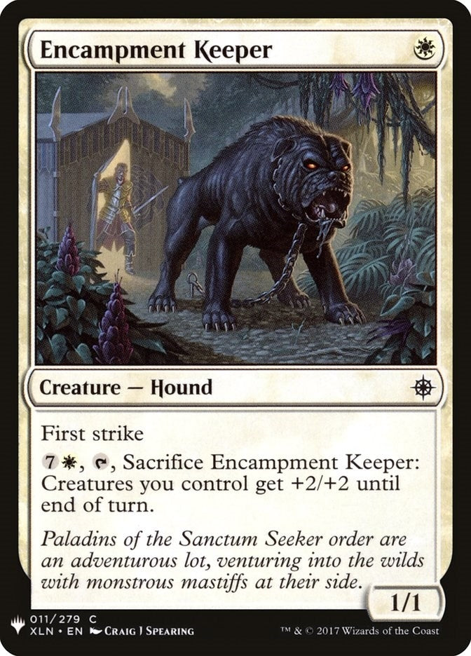 Image for Encampment Keeper (The List Reprints) (11) - Magic: The Gathering