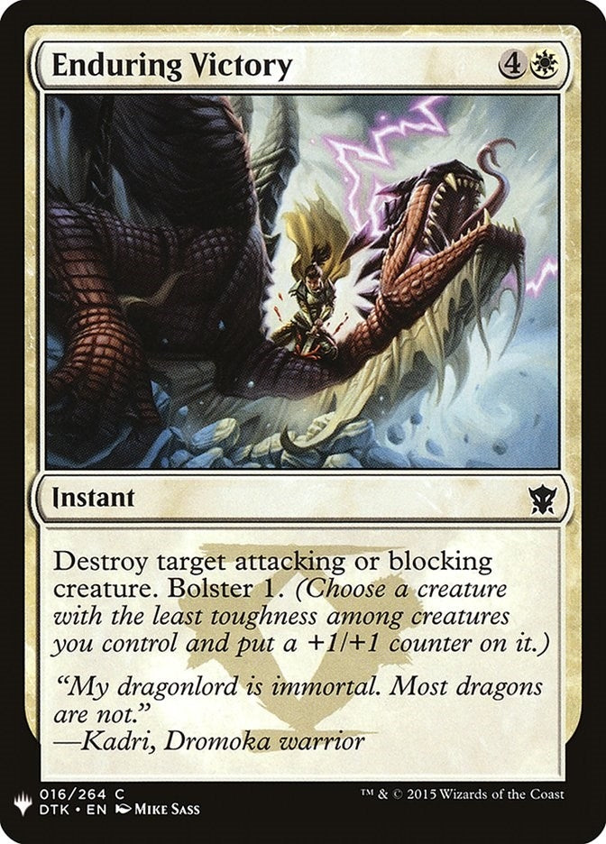 Image for Enduring Victory (The List Reprints) (16) - Magic: The Gathering