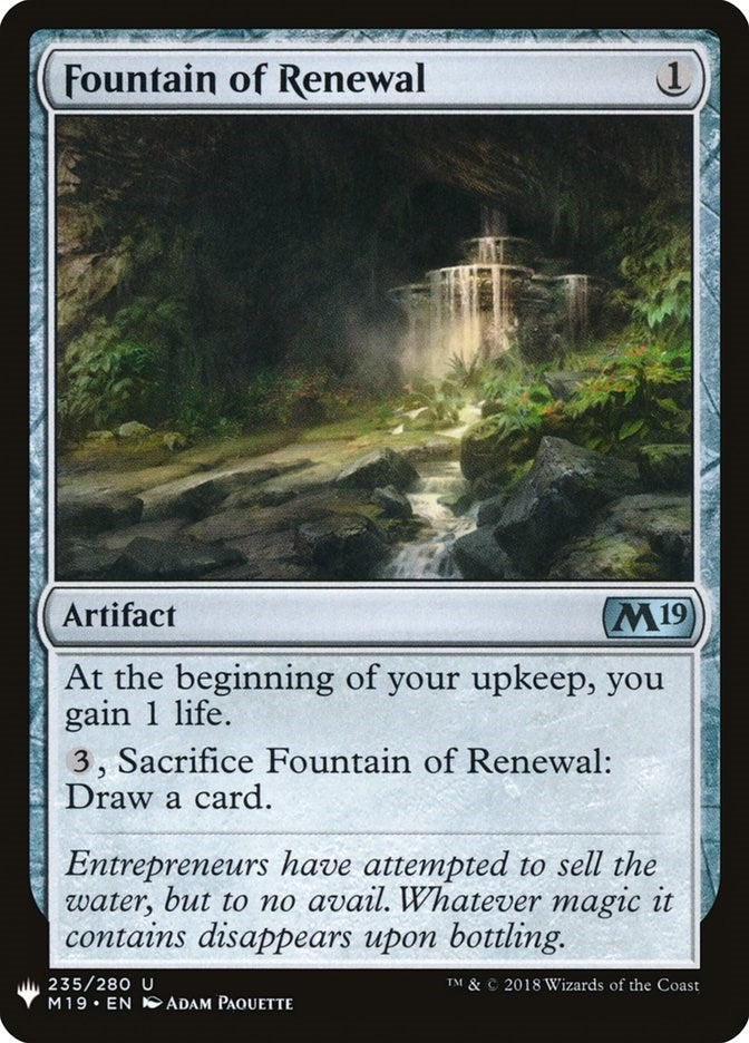 Image for Fountain of Renewal (The List Reprints) (235) - Magic: The Gathering