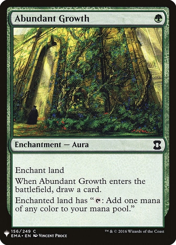 Image for Abundant Growth (The List Reprints) (156) - Magic: The Gathering