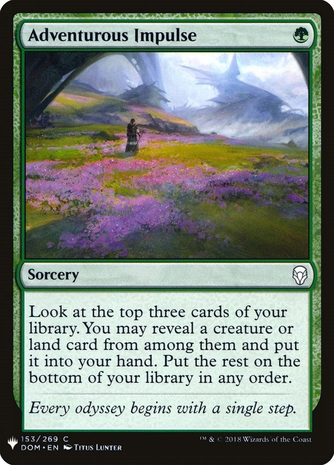Image for Adventurous Impulse (The List Reprints) (153) - Magic: The Gathering