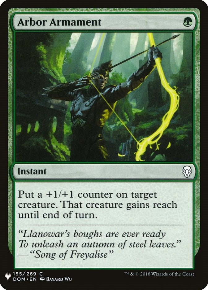 Image for Arbor Armament (The List Reprints) (155) - Magic: The Gathering