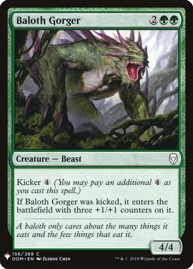 Image for Baloth Gorger (The List Reprints) (156) - Magic: The Gathering