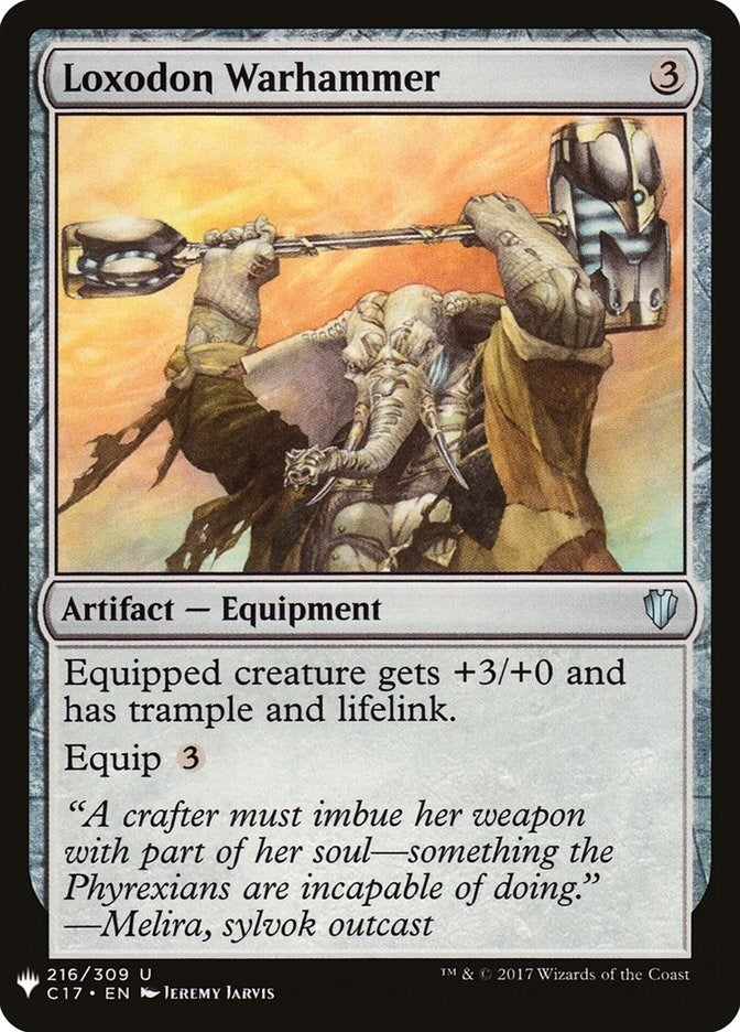 Image for Loxodon Warhammer (The List Reprints) (216) - Magic: The Gathering