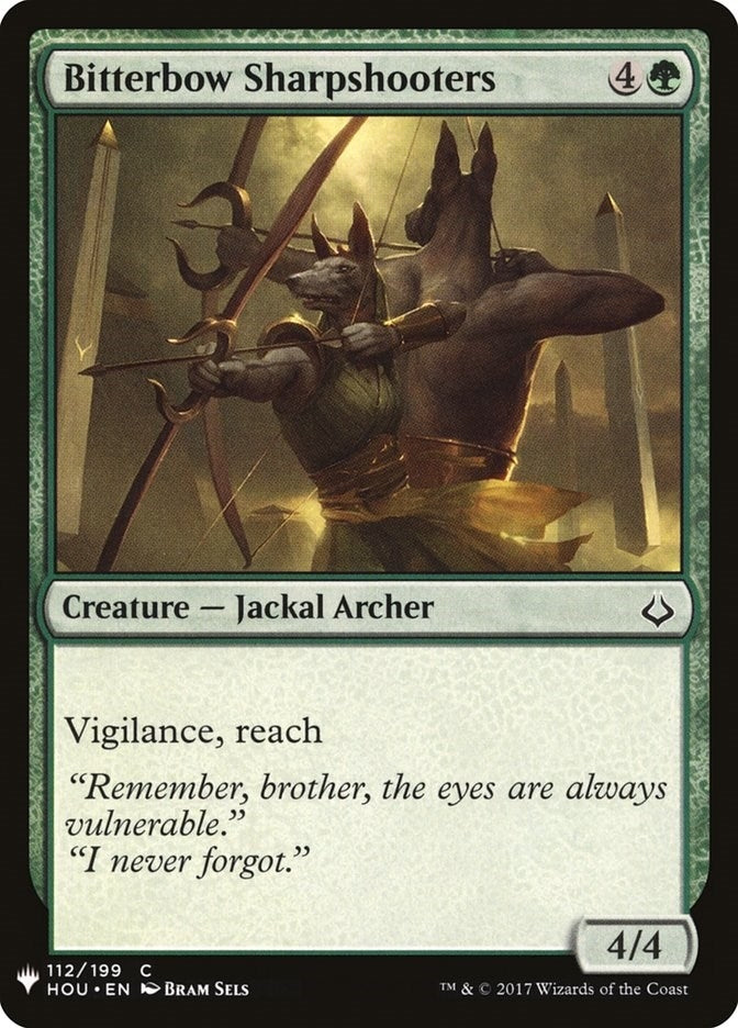 Image for Bitterbow Sharpshooters (The List Reprints) (112) - Magic: The Gathering