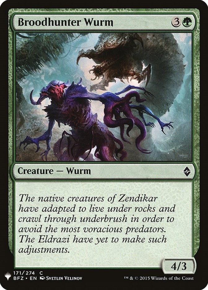Image for Broodhunter Wurm (The List Reprints) (171) - Magic: The Gathering
