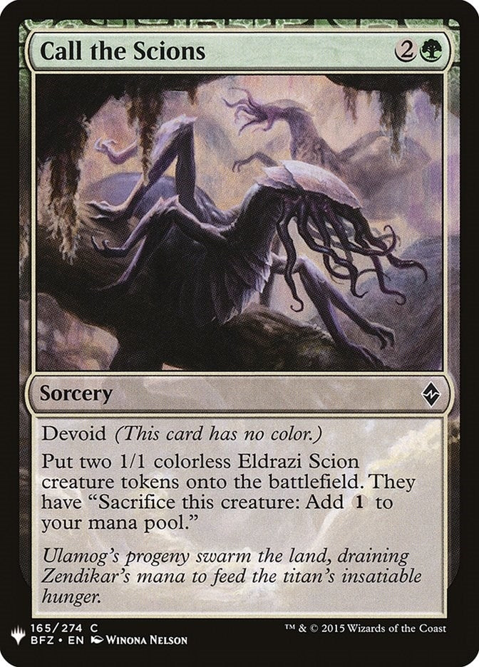 Image for Call the Scions (The List Reprints) (165) - Magic: The Gathering