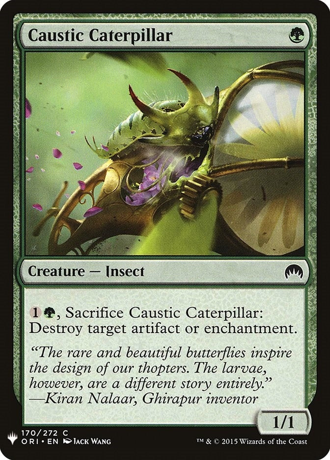 Image for Caustic Caterpillar (The List Reprints) (170) - Magic: The Gathering