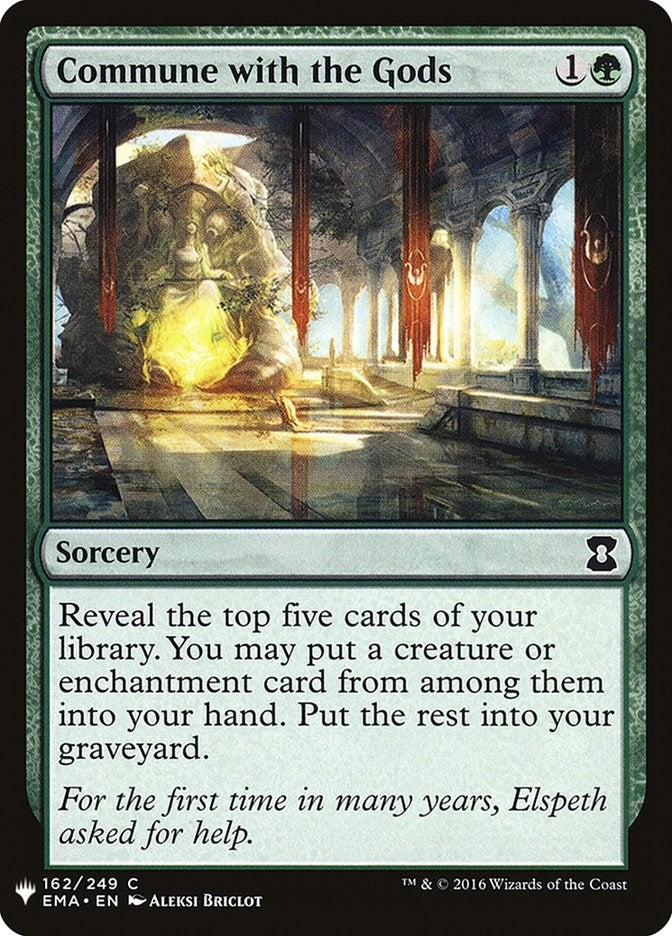 Image for Commune with the Gods (The List Reprints) (162) - Magic: The Gathering