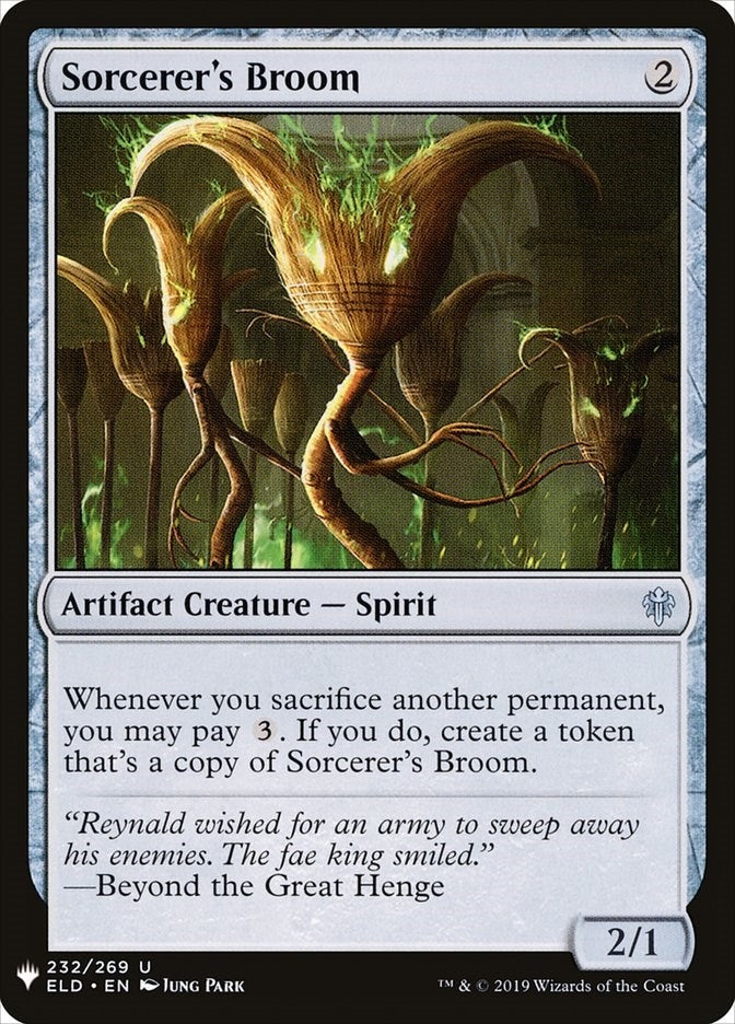 Image for Sorcerer's Broom (The List Reprints) (232) - Magic: The Gathering