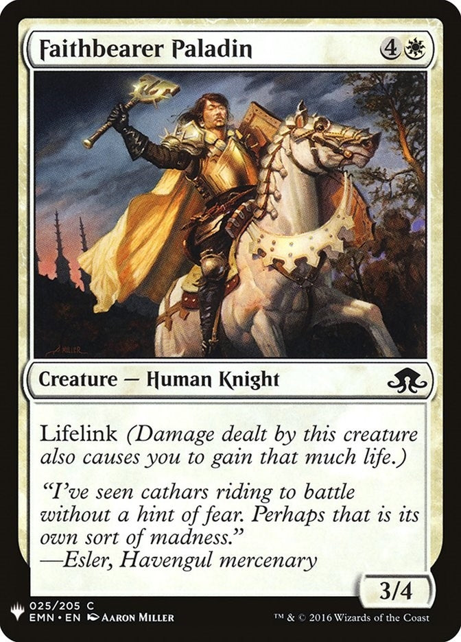Image for Faithbearer Paladin (The List Reprints) (25) - Magic: The Gathering