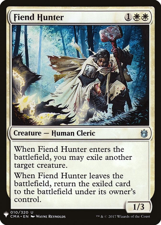 Image for Fiend Hunter (The List Reprints) (10) - Magic: The Gathering